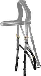 Dyon Hackamore Backenstück D Collection aus Leder für Ponys in Schwarz – Bild 1 von 1
