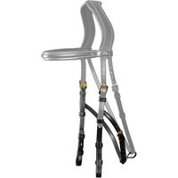Produktbild von Dyon Hackamore Backenstück D Collection aus Leder für Ponys in Schwarz