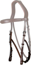 Dyon Hackamore Backenstücke New English Collection aus Leder in Schwarz für Warmblut Extra – Bild 1 von 1