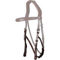 Produktbild von Dyon Hackamore Backenstücke New English Collection aus Leder in Schwarz für Warmblut Extra