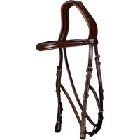 Produktbild von Dyon Hackamore New English Collection Pony Trense aus Leder und Metall in Braun