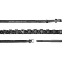 Produktbild von Dyon Hunter Collection Geflochtene Zügel Schwarz 16mm
