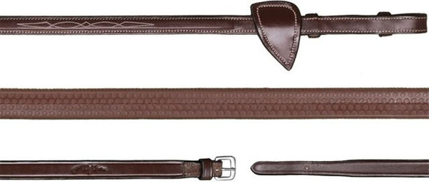 Dyon Hunter Collection Gummizügel aus Leder 16mm Schwarz – Bild 1 von 2