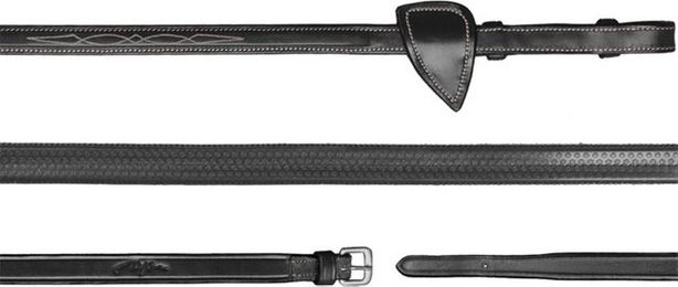 Produktbild von Dyon Hunter Collection Gummizügel 13mm Schwarz für Vollblut