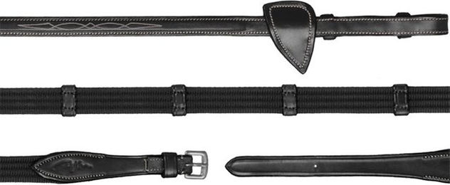 Produktbild von Dyon Hunter Collection Gurtzügel aus Leder mit 9 Stegen 16mm Schwarz