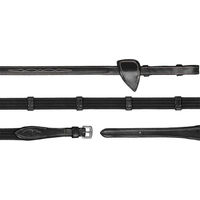 Produktbild von Dyon Hunter Collection Gurtzügel aus Leder mit 9 Stegen 16mm Schwarz