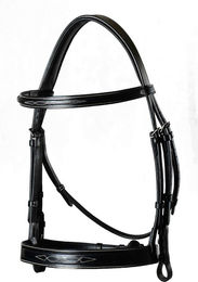 Produktbild von Dyon Hunter Collection Leder Trense für Pony mit breitem Nasenriemen