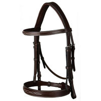 Produktbild von Dyon Hunter Collection Leder Trense mit breitem Nasenriemen für Ponys in Schwarz