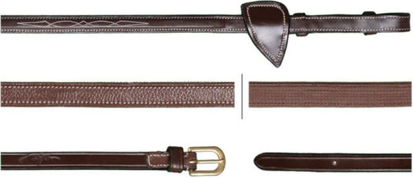Dyon Jagdzügel US Collection Hunter aus Leder in Schwarz 13 mm – Bild 1 von 1