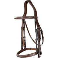 Produktbild von Dyon Kandare mit kombiniertem Reithalfter US Collection aus Leder in Schwarz für Warmblut Extra