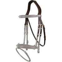 Produktbild von Dyon Kopfstück mit Kehlriemen D Collection aus Leder in Braun für Ponys