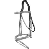 Produktbild von Dyon Kopfstück mit Kehlriemen US Collection aus Leder Schwarz für Ponys