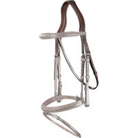 Produktbild von Dyon Kopfstück US Collection aus Leder mit 3 Riemen und abnehmbarem Kehlriemen Schwarz für Warmblut