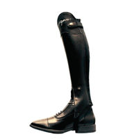Produktbild von Dyon Kurzchaps Exel Comfort Top aus Leder in Schwarz Größe XL