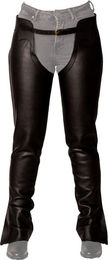 Dyon Lederchaps lang schwarz wasserabweisend Größe XS – Bild 1 von 2