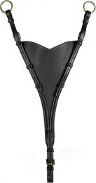 Dyon Martingalgabel Soft Bib aus Leder für Pferde Schwarz – Bild 1 von 2