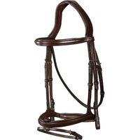 Produktbild von Dyon New English Collection Trense mit kombiniertem Reithalfter aus Leder für Ponys