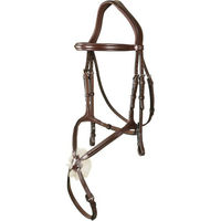 Produktbild von Dyon New English Collection Trense mit mexikanischem Reithalfter aus Leder für Ponys