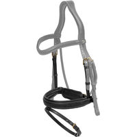 Produktbild von DYON Plaited Geflochtener Nasenriemen Pull Back aus Leder für Vollblut in Schwarz oder Grau