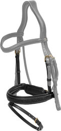 Produktbild von DYON Plaited Geflochtener Nasenriemen Pull Back aus Leder für Warmblut in Braun oder Grau