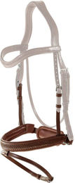 Dyon Reithalfter New English Collection aus Leder braun mit Rückzugverschluss für Ponys – Bild 1 von 1