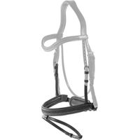 Produktbild von Dyon Reithalfter New English Collection geflochten mit Rückzugverschluss aus Leder Schwarz XL