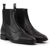 Produktbild von Dyon Reitstiefel aus Leder für Damen mit Frontreißverschluss Schwarz Größe 40