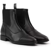 Produktbild von Dyon Reitstiefel aus Leder mit Frontreißverschluss in Schwarz oder Braun Größe 44