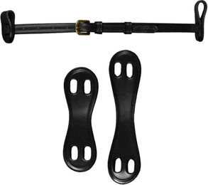 Dyon Sperriemen 12 New English Collection aus Leder in Braun mit 2 abnehmbaren Befestigungsschlaufen – Bild 1 von 1