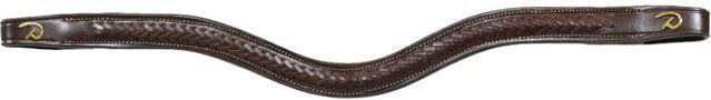 Dyon Stirnband D Collection aus geflochtenem Leder in Schwarz – Bild 1 von 1