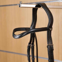 Produktbild von Dyon Stirnriemen VForm aus Flachleder New English Collection Schwarz