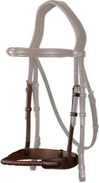 Produktbild von Dyon Stricknasenriemen New English Collection mit Leder eingefasst für Warmblut Pferde