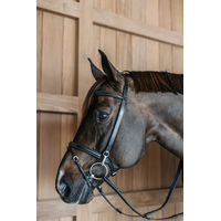 Produktbild von Dyon Trainingstrense aus Leder für Ponys in Schwarz oder Beige