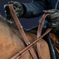 Produktbild von Dyon US Collection Jagdzügel mit 7 Lederstegen für Ponys in Braun