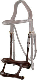 Dyon Wechselnasenriemen D Collection aus Leder Braun für Warmblut Extra – Bild 1 von 2