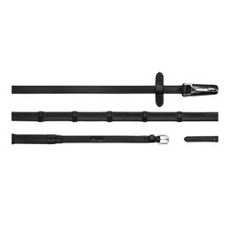 Dyon Working Collection Gummizügel mit Lederschlaufen und Karabiner für Vollblut Pferde – Bild 1 von 5