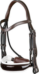 Dyon Working Collection Kandare aus Leder in Weiß für Ponys – Bild 1 von 1