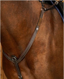Dyon Working Collection Vorderzeug mit Brücke aus Leder in Braun für Vollblut Pferde – Bild 1 von 2