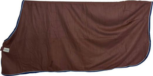 Produktbild von E.COOLINE Fleece-Abschwitzdecke aus Polyester in Braun