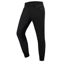 Produktbild von E.L.T. Herren Reithose Matteo Classic Schwarz mit Vollbesatz aus Kunstleder Größe 46