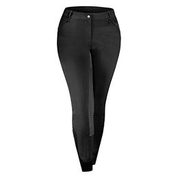 E.L.T. Reithose Dahlia Silikon für Damen mit Vollbesatz Schwarz D42 – Bild 1 von 8