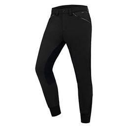 E.L.T. Reithose Matteo Classic für Herren in Schwarz mit Vollbesatz aus Kunstleder Größe 54 – Bild 1 von 10