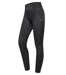 E.L.T Reitleggings Ella D36 Schwarz mit Silikon Kniebesatz – Bild 1 von 3