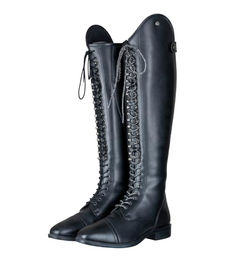 E·L·T Reitstiefel Portland Polo Damen Schwarz Kunstleder Grösse 41 wasserabweisend – Bild 1 von 7