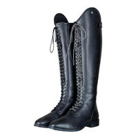 Produktbild von E·L·T Reitstiefel Portland Polo Damen Schwarz Kunstleder Grösse 41 wasserabweisend
