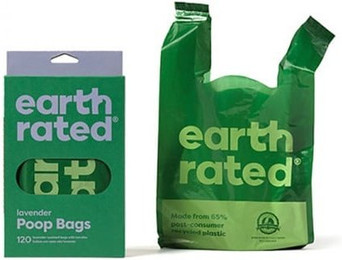 Produktbild von Earth Rated Hundekotbeutel mit Griff Lavendel
