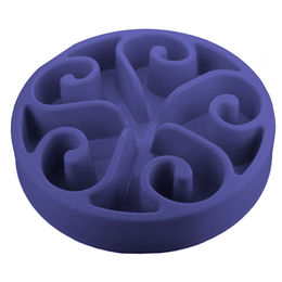 Eat Slow Live Longer Anti-Schlingnapf Flower blau – Bild 1 von 3