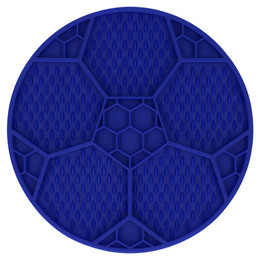 Produktbild von Eat Slow Live Longer Leckmatte Fußball blau