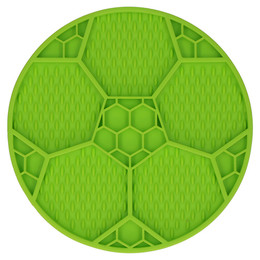 Produktbild von Eat Slow Live Longer Leckmatte Fußball grün