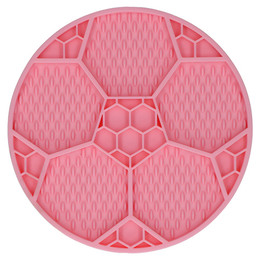 Produktbild von Eat Slow Live Longer Leckmatte Fußball rosa